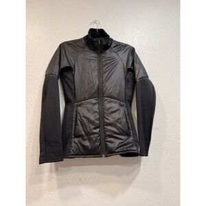 Athleta women’s Rock Creek black jacket zip up insulated top water resistance XS